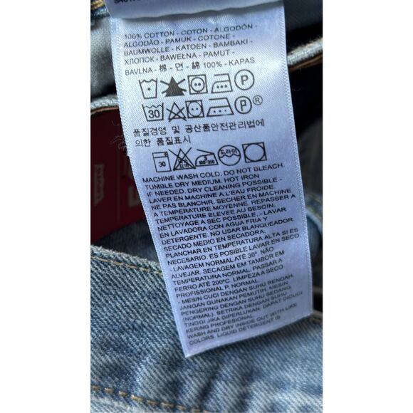 Levi’s 505 Men’s Regular Fit Straight Leg Jeans 34/30 NWT - Picture 8 of 10